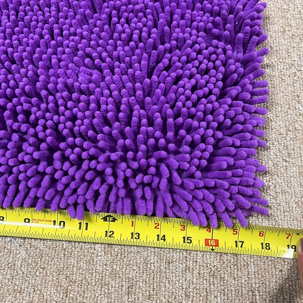 10'' Locker Rug Purple School Cute Locker Decor with Anti-Slip Backing Chenille